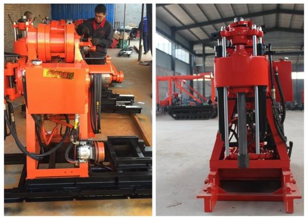 Mobile Mining Underground Water Well Core Drilling Rig 16.2kw Power 1 Year