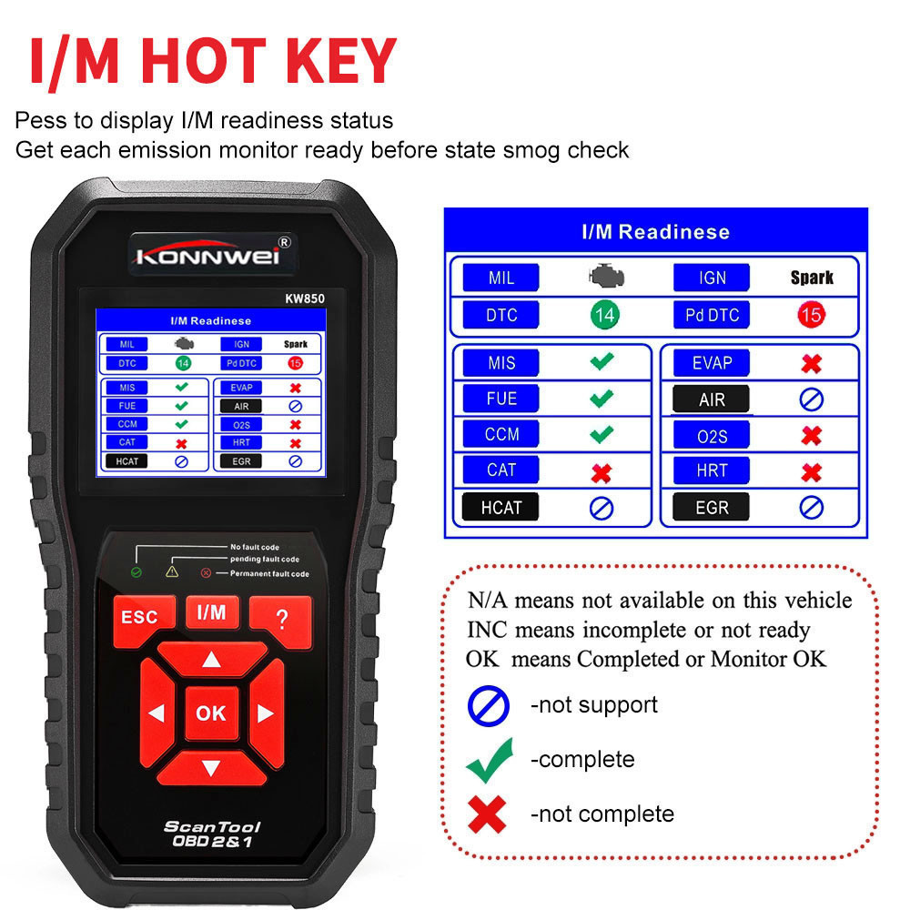 Battery Tester Konnwei Scan Tool KW850 Kia Fiat Bentley Peugeot Mercedes Obd2