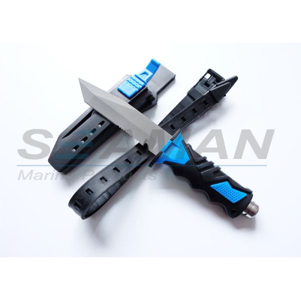 Quality Scuba Dive Snorkel Titanium Knife (4 3/8" Blade) with straps and sheath for sale