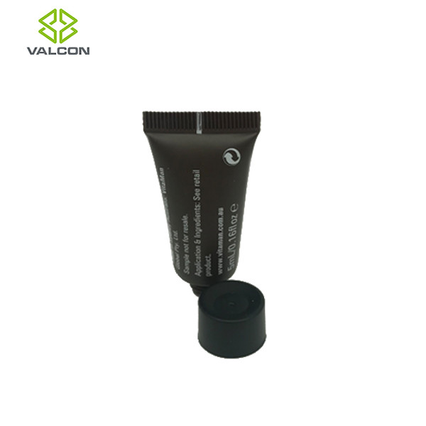 Durable 5 ML Empty Cosmetic Tubes Black Screw Cap Shave Cream Use
