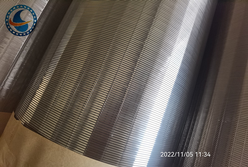 12inch Continuous Slot Johnson Vee Wire Screen SS304 0.5mm Slot Opening
