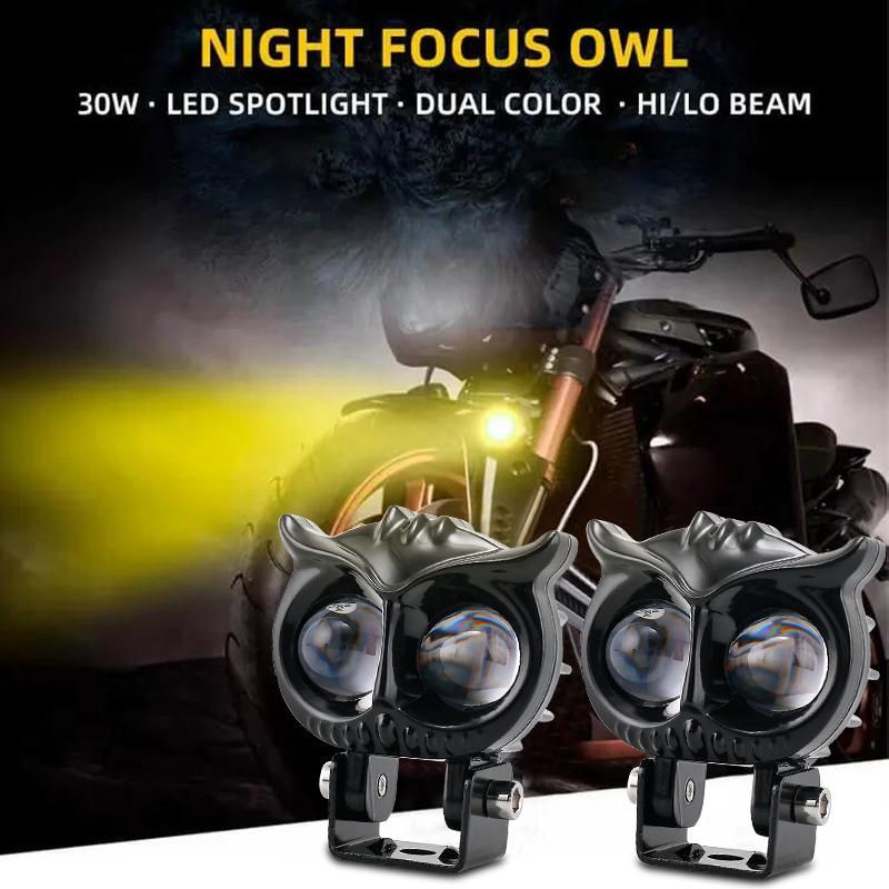 40000H Waterproof LED Motorcycle Lights Laser Motorcycle Fog Lamps