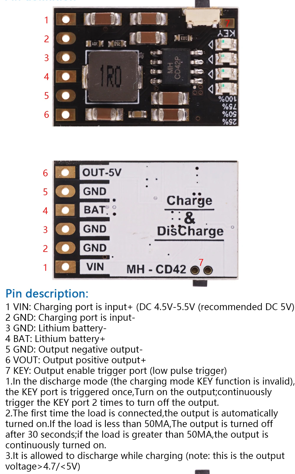 TP5100 TP5000 Charging Management Power Supply Module Board 18650 1A 2A 5V Compatible With 4.2V 8.4V 1S 2S Lithium Batteries