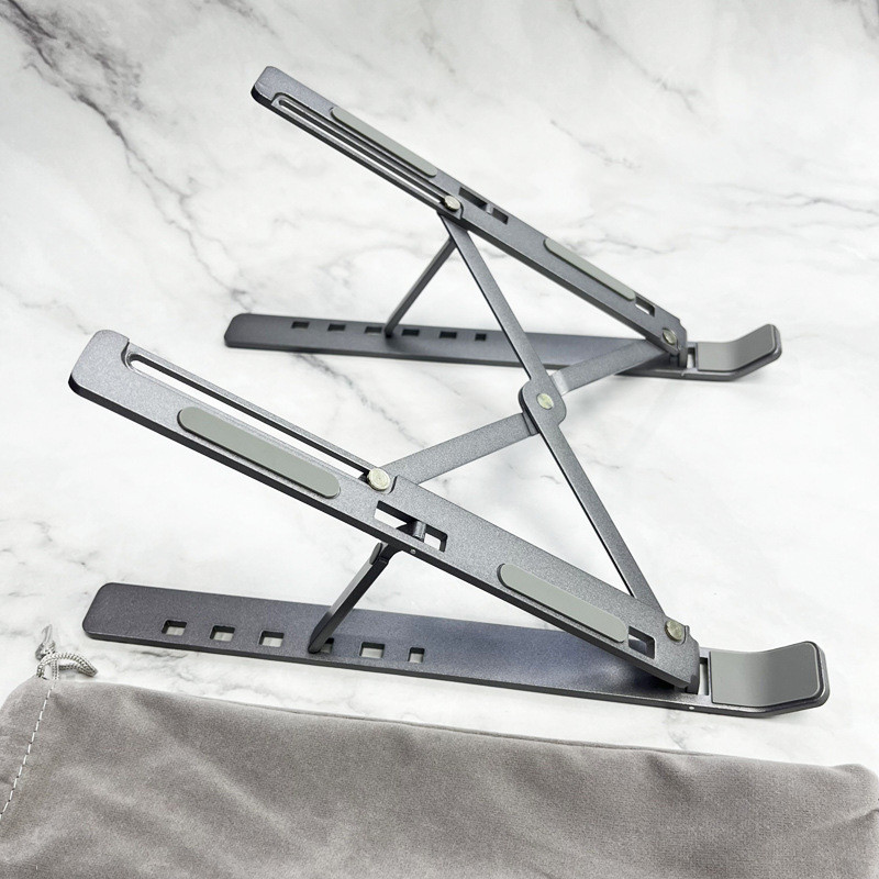 Foldable Aluminum Alloy Laptop Stand Adjustable Lift Cooling Portable