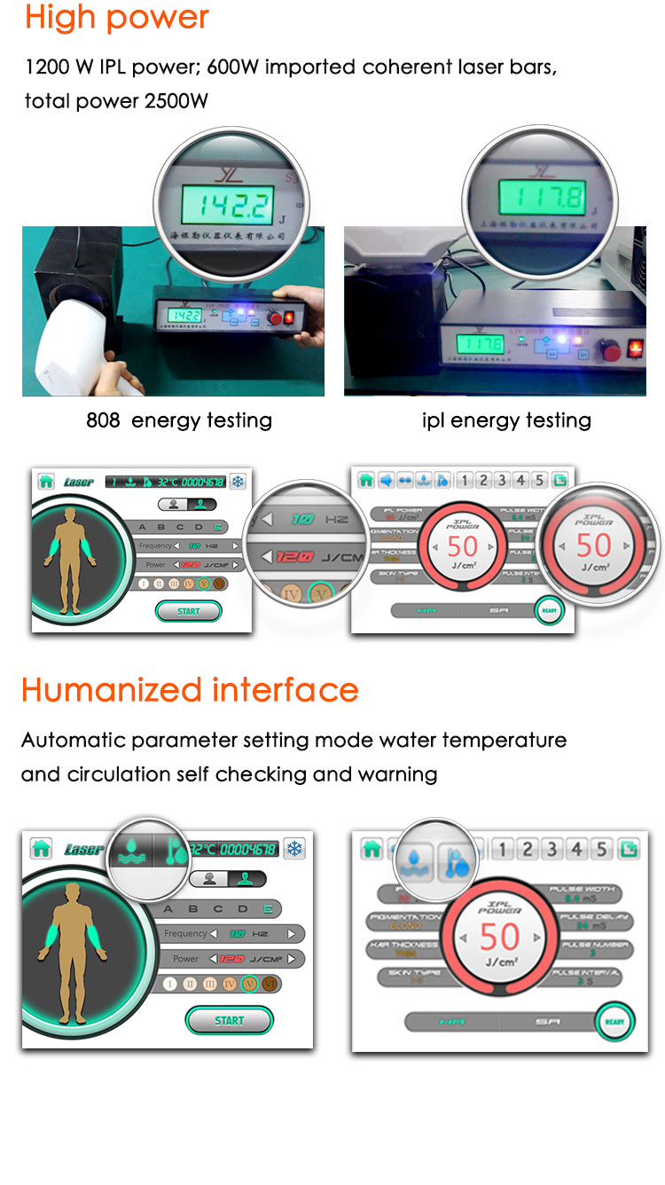 Ipl 808nm Depilation Permanent Laser Hair Removal Multifunction Beaut Machine
