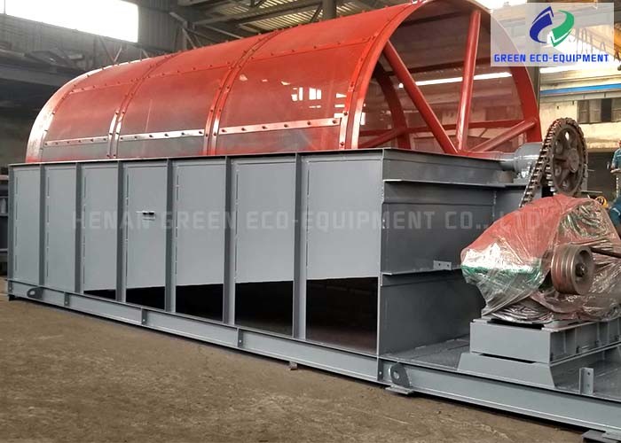 Carbon Steel Trommel Screen Machine Sawdust Cylinder Shaker 16r/Min