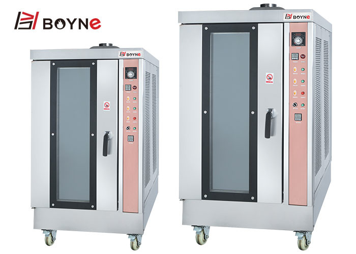 Stainless Steel Hot Air Rotary Oven High Temperature Ten Trays gas Convection Oven