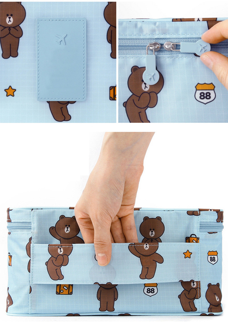 Beauty Waterproof Travel Zipper Portable Makeup Cosmetic Bags