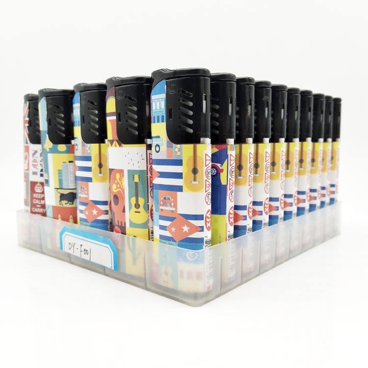 Dongyi 2022hot Selling High Quality Plastic Cigar Lighter Windproof Smoking Lighter
