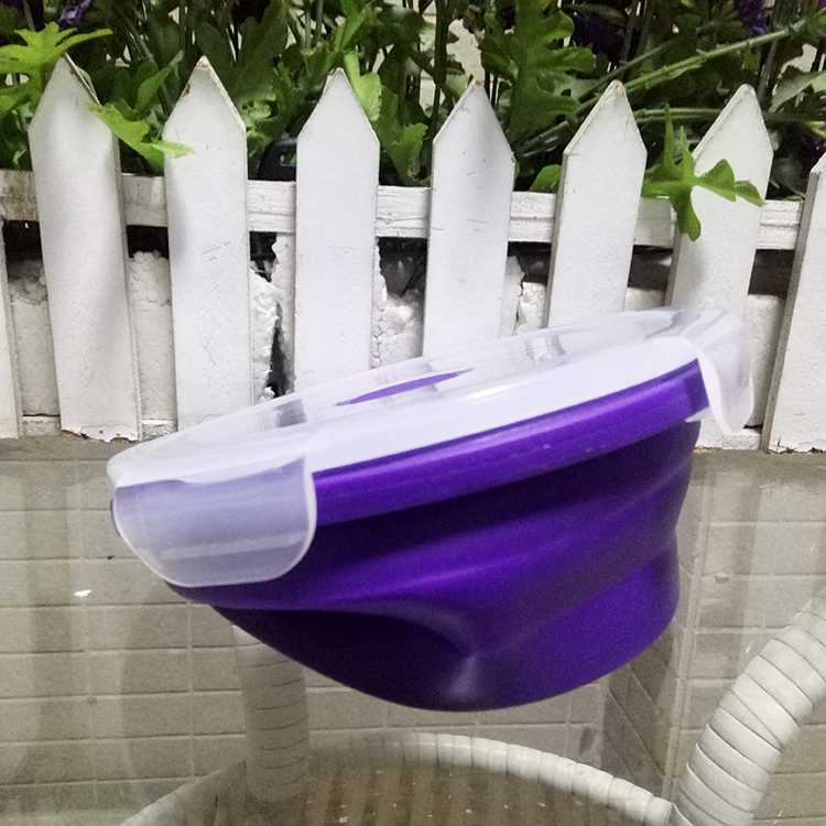 Warmer Food Grade High Quality Factional Silicone Circle Lunch Box Fresh Container For Food & Soup