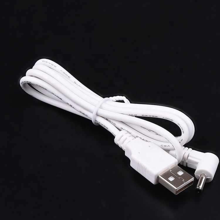 Custom 90 Degree Angle 1m USB to DC Male 3.5x1.35mm Power Extension Cable
