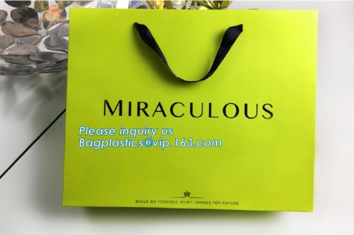 Flower carrier bag with different color customized pot plants kraft paper bag with handle,stamping logo fancy paper flow