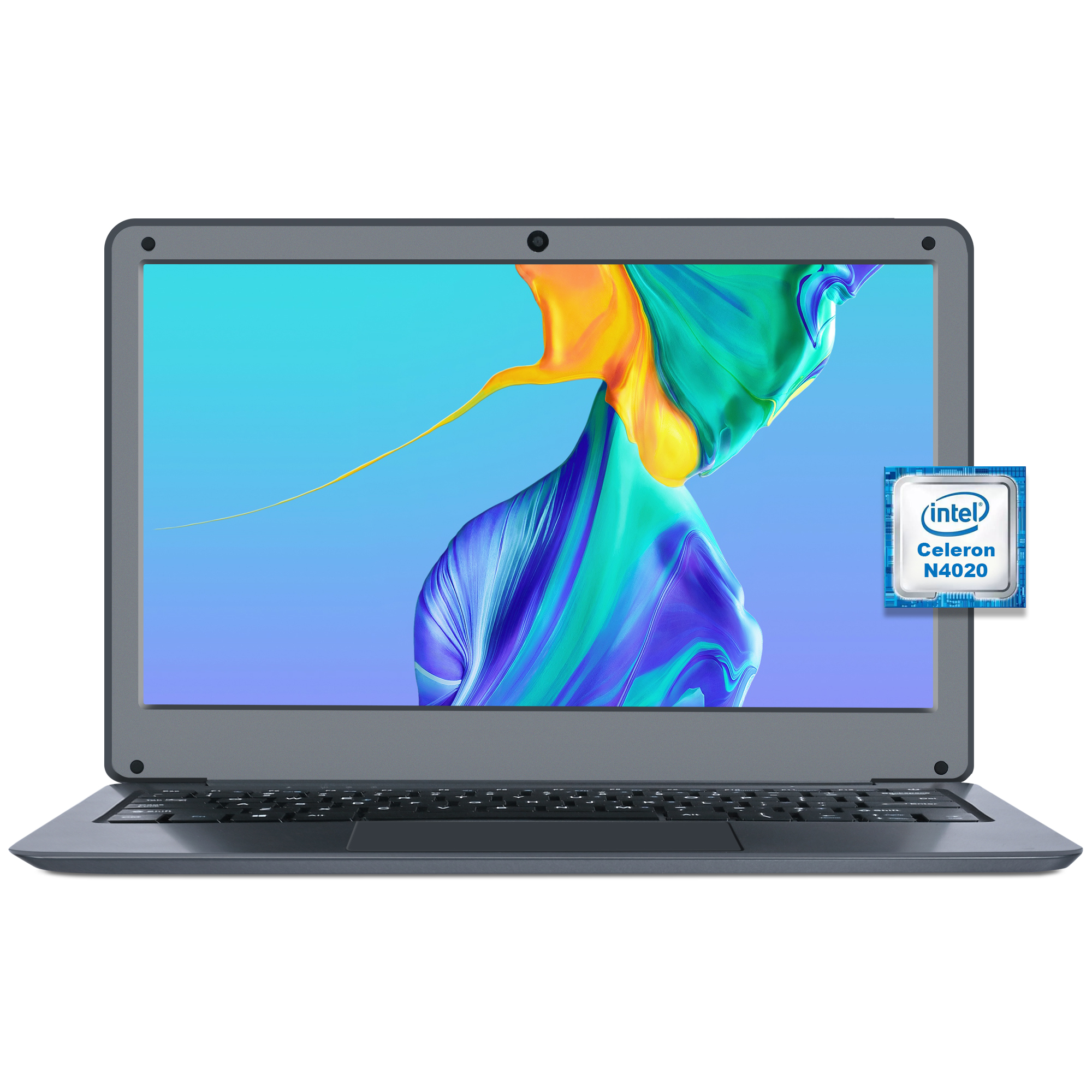 Slim Laptop 10.1 Inch IPS Panel Dual Core Intel 8GB DDR4 SSD English Keyboard Windows OS Students Business made of ABS material
