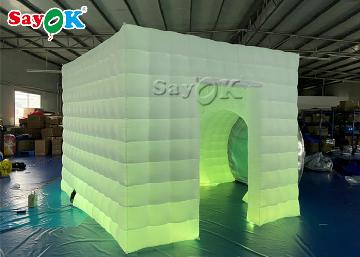 Event Booth Displays Foldable Inflatable Cube Photo Booth For Wedding / Outdoor Event