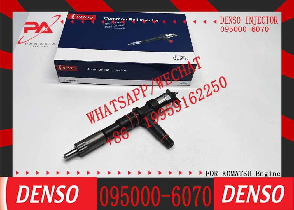 Excavator Diesel Engine Repair Parts 095000-6070 Injector 6251-11-3100 SAA6D125E Engine Fuel Injector PC400-8 PC450-8