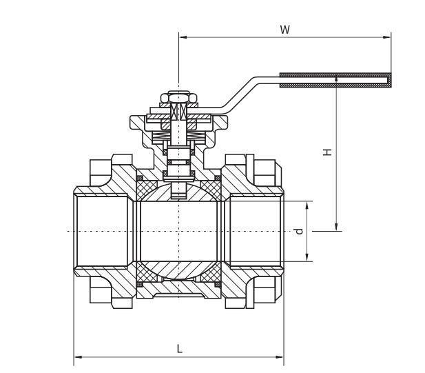 Xtv Stainless Steel Material Pneumatic Control 3 PCS Ball Valve