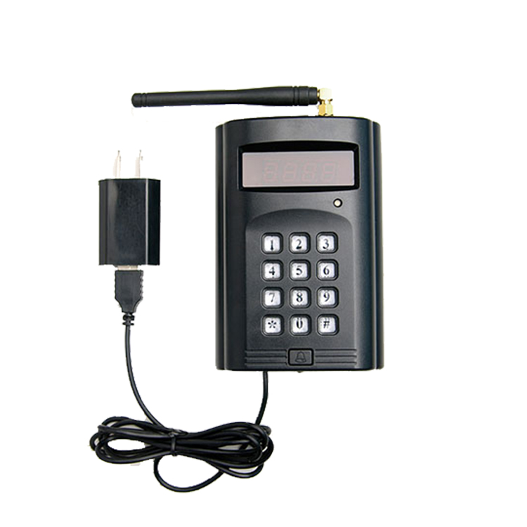 Wireless cafe and bar ordering service queue call pager system