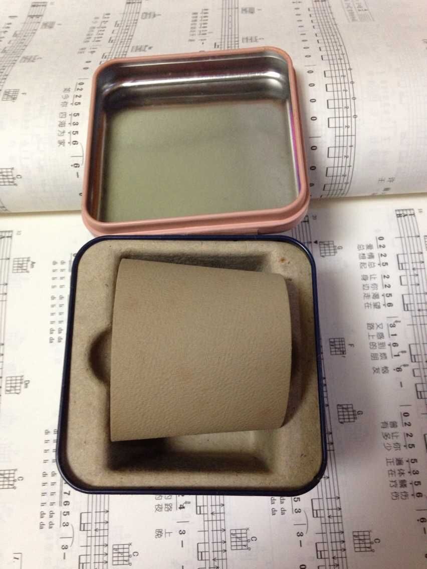 Fossil Promotional Tin Cans Square With Booklet Paper Inside