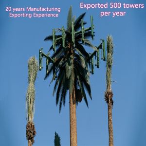 Solar Powered Bionic Tree Tower Custom Design Multi Antenna For Urban Edge