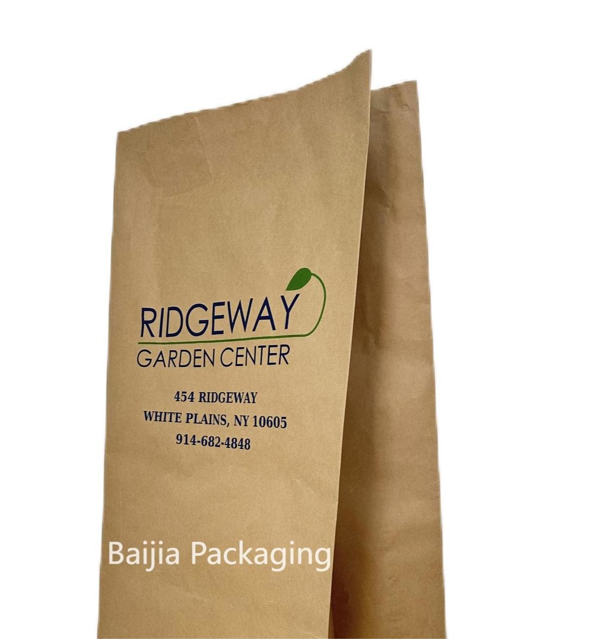 Custom Lining Lawn Paper Bags Moisture-Resistant For Garden