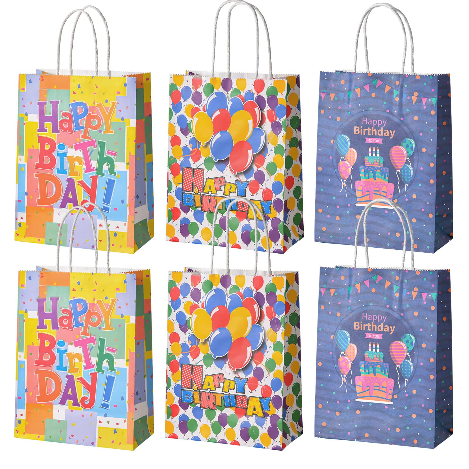 Custom Order Accepted Affordable Kraft Paper Bags for Happy Birthday Candy Packaging