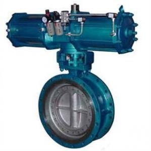 Pneumatic Metal Seat Butterfly Valves DN300 PN10 For Industrial Waste Water,WCB