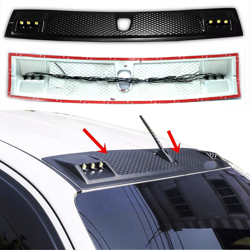 Matte Black LED Front Nissan Np300 Navara D23 Car Roof Rack