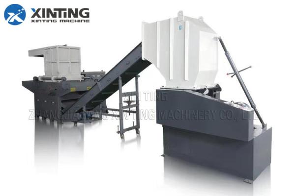 Bulk Plastic Lumps Metal Cans Wood Twin Shaft Shredder , Waste Plastic Recycling
