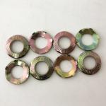 DIN 6795 Steel Disc Serrated Lock Washers Knurled Flat Grounding Washers