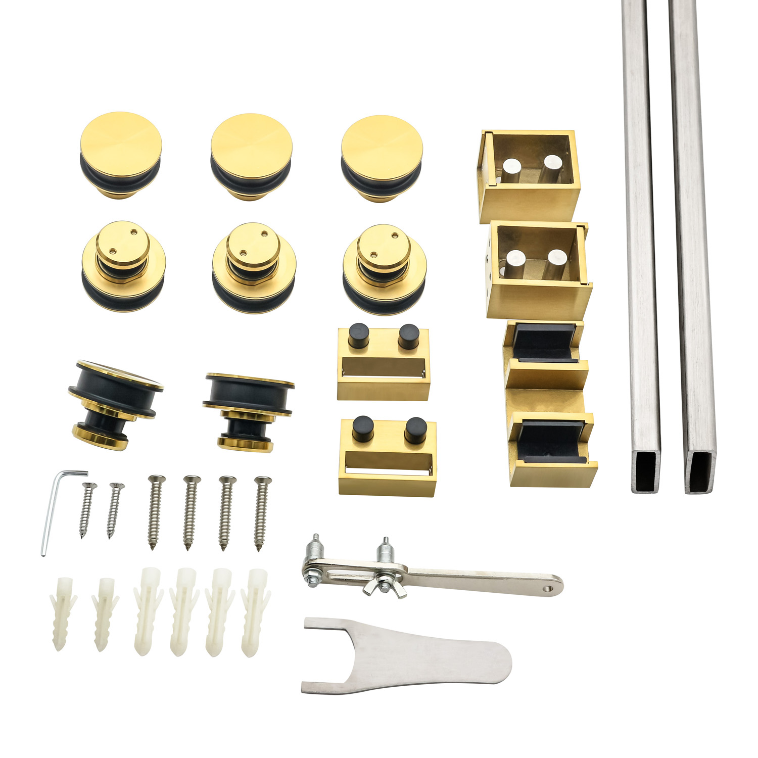 Double Door Opening Shower Glass Sliding Accessories with Modern Sliding Shower Door