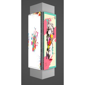 Stable IP33 Flexible Digital Display , Foldable Flex LED Video Wall