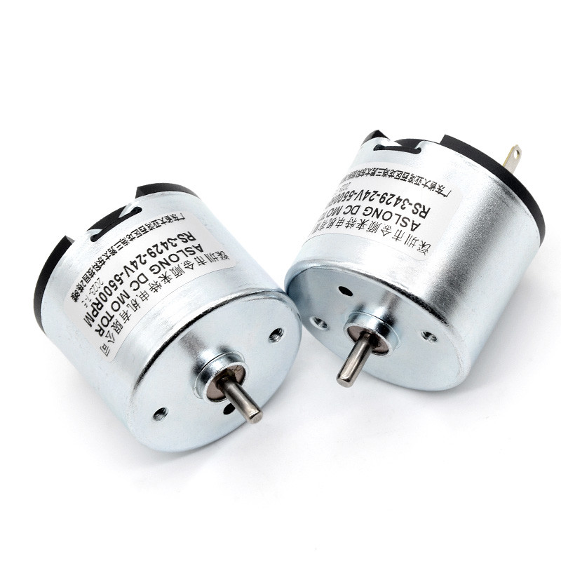 Carbon Brush High Torque Long-Life Motor RS-3429 Mini 12V DC Gear Motors Dc 24v Motor With Gear Box