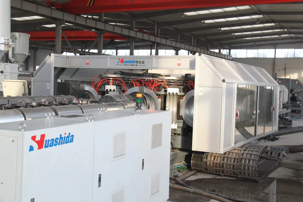 Water Supply and Drainage or Wire and Cable Laying HDPE PP Double Wall Corrugated Pipe Production Line