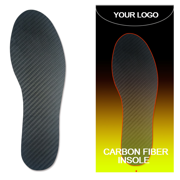 Custom Working Boot Insole 1.2mm Carbon Fiber Thermosetting Molding Insole for OEM ODM