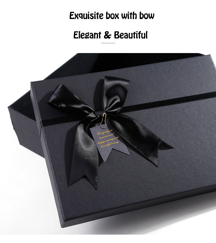 ODM Bulk Cardboard Gift Packaging Box Design Black Present Boxes For Lipstick Perfume