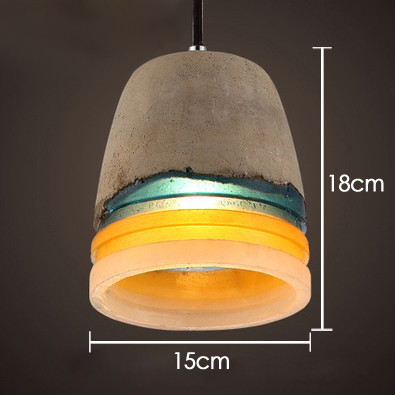 Industrial Style Retro Restaurant Bar Chandelier Clothing Shop Cafe Corridor Aisle Cement Lamp(WH-VP-242)