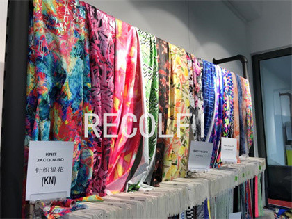Glitter Printed Stripe Activewear Made From Recycled Plastic High Elastic