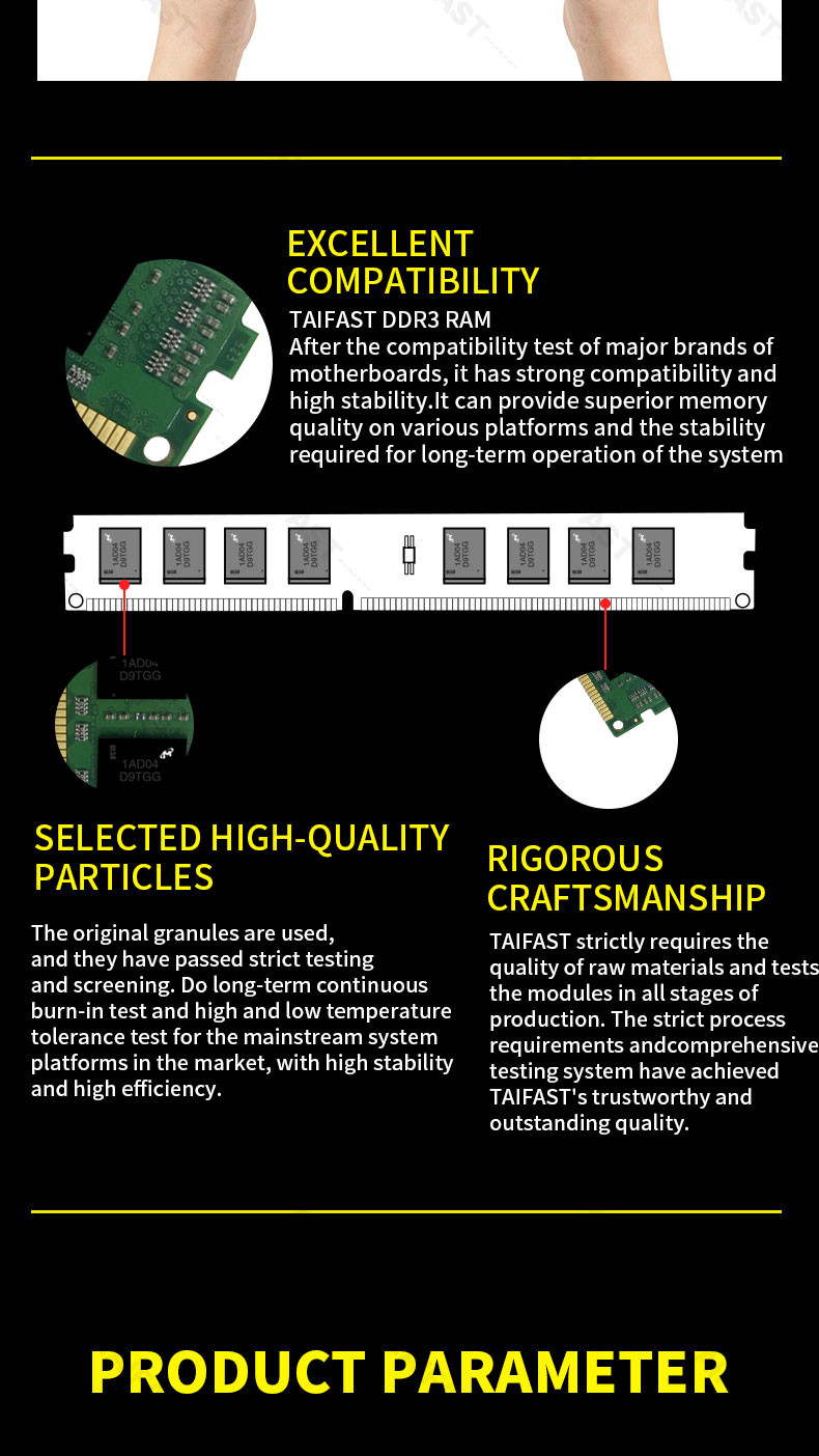 Micron 4GB DDR3 Ram For PC Desktop PC3-12800 1600MHZ 1.5V