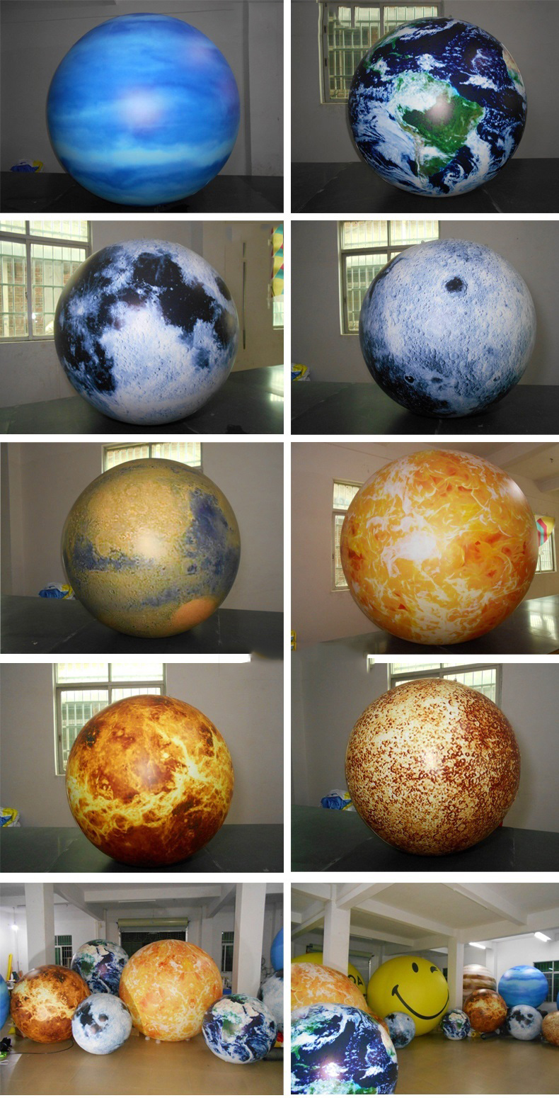 Factory Price Decoration Giant Advertising Inflatable Moon Model Large Inflatable Moon Balloon With Led Light