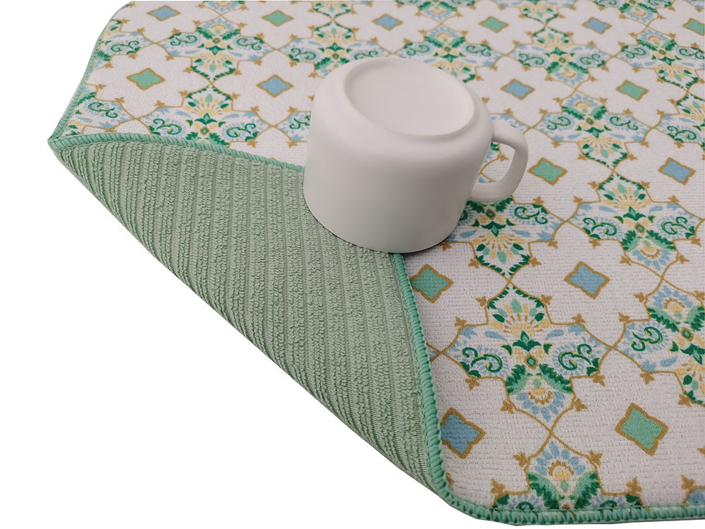 Dish Drying Mat Kitchen Sink Drainer Microfiber Cushion Pad Tableware Absorbent Kitchen