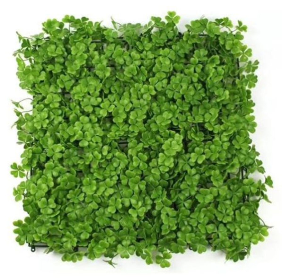 PE Customizable Green Artificial Wall Grass Eco Friendly Decoration UV Resistant Weatherproof