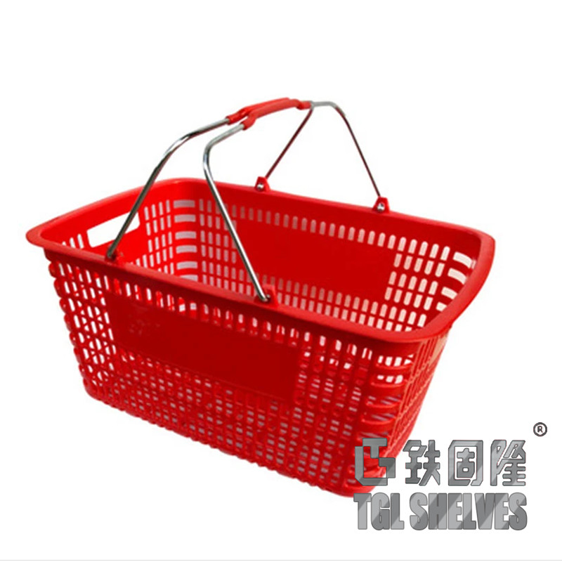 Colorful Grocery Store Basket Plastic Material 5.71"x 4.13"x 2.36" Specification
