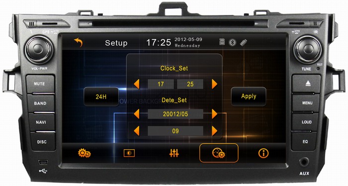 ouchuangbo A2DP Sat Nav for Toyota Corolla 2006-2011 with RDS Radio GPS digital touch screen MP3 CD player OCB-8010