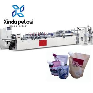 Multi Function Self Stand Up Liquid Bag Making Machine For Milk Customized