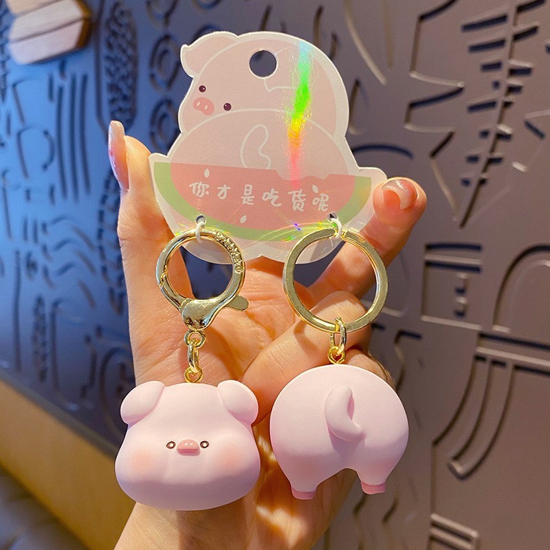 Mini Cartoon Keychain Soft Silicone Material for Kid Party Favors and Goodie Bags