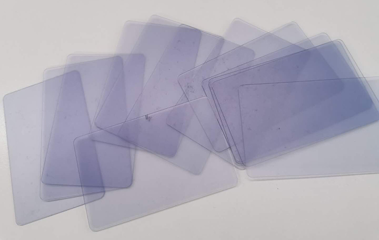 Single Card Slots CC-18 Portable Automatic Handheld Card Counter for Transparent Cards