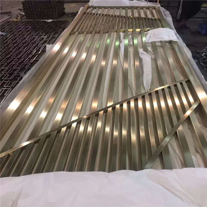 Restaurant room divider metal screen decorative partitions with color finish