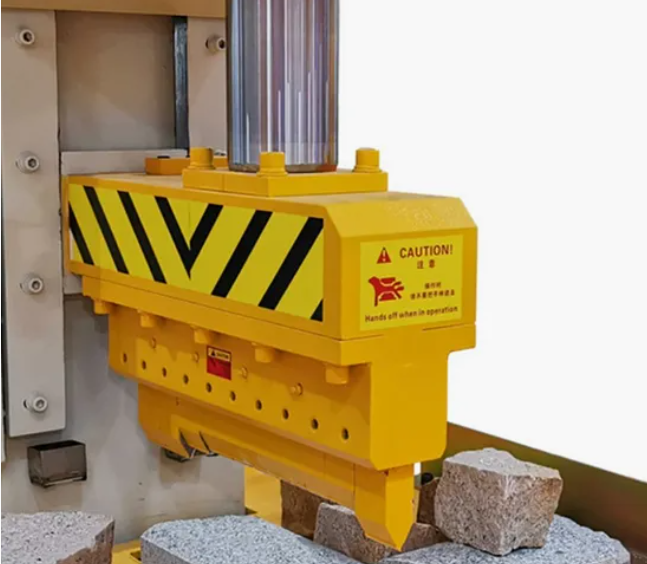 Hydraulic Stone Guillotine Stone Splitting Machine For Curb Kerb Stone Marble Granite Paving Stone