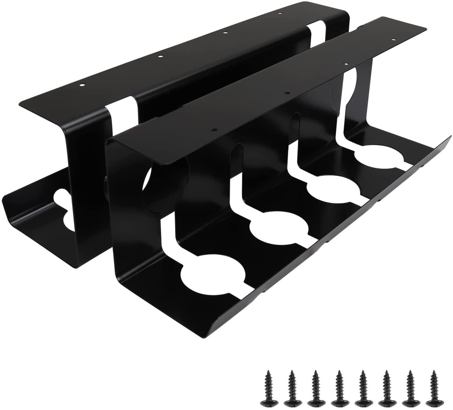 Desk Cable Basket Without Drilling Under Table Cord Holder for Neat Wire Organization