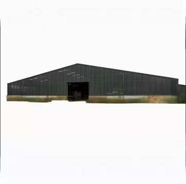 Farmhouse Style Steel Structure Cow Shed Prefabricated Temporary Storage